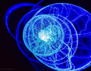 Continued experiments in the dark. In camera, multi-image ICM. Blue Portal